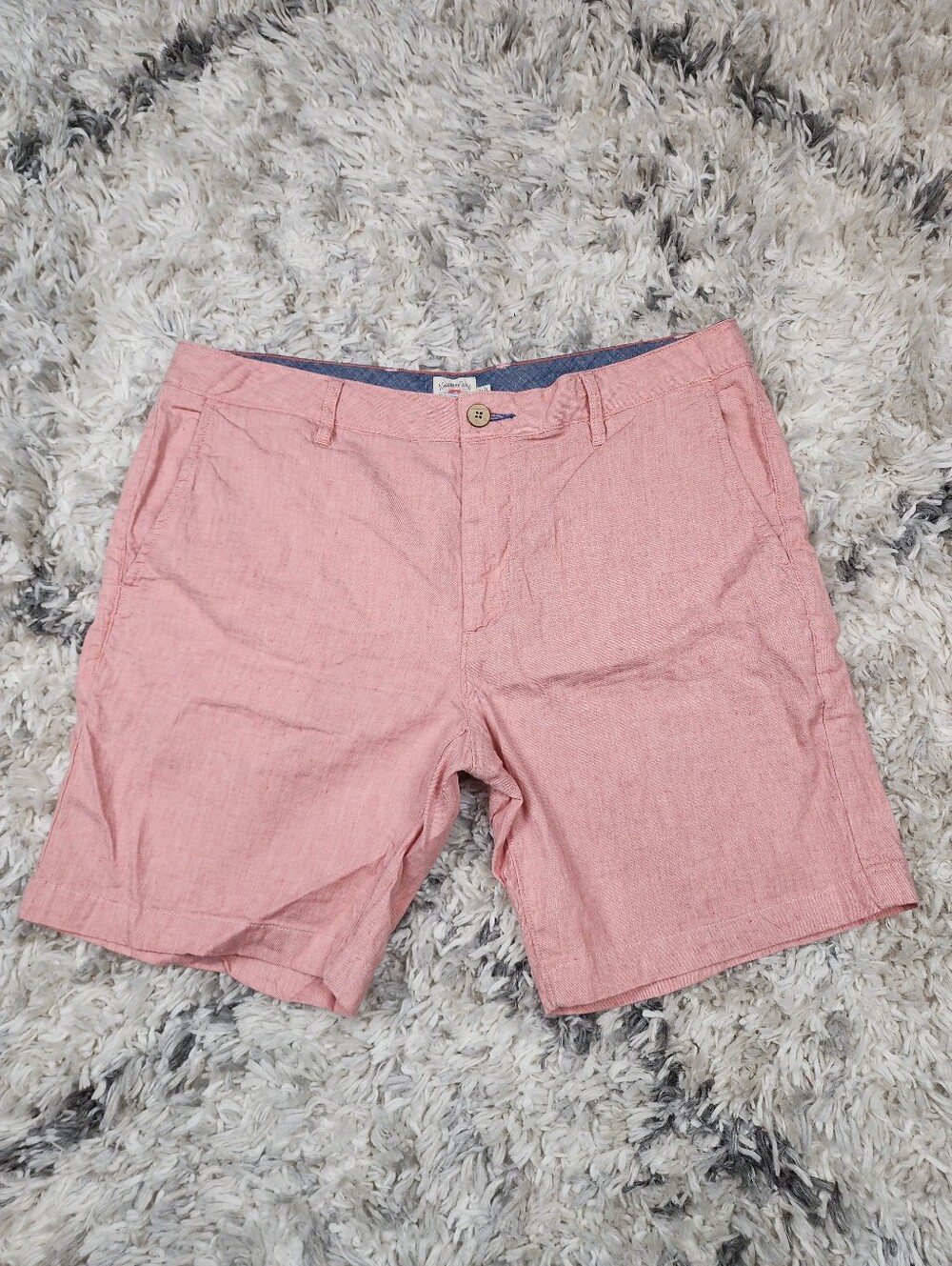 Faherty Tradewinds Short Mens Linen Organic Cotton Size 34 Drawcord Huckberry
